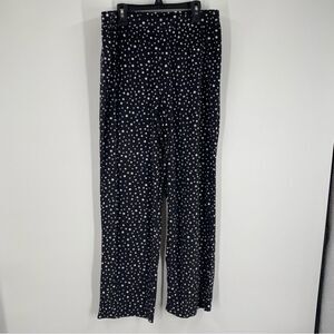 Jessica Simpson Women’s Polka Dot Fleece Pull On Pajama Pants size L